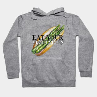 Eat Your Vegetables Asparagus Hoodie